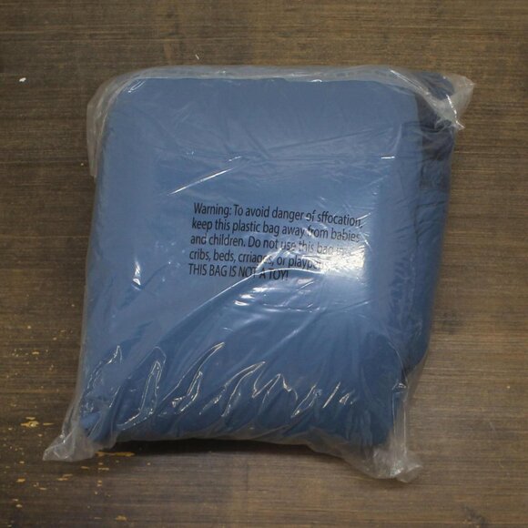 NWT Shavel Micro Flannel Sherpa Reversible Blanket Smokey Mountain Blue King - Picture 3 of 4